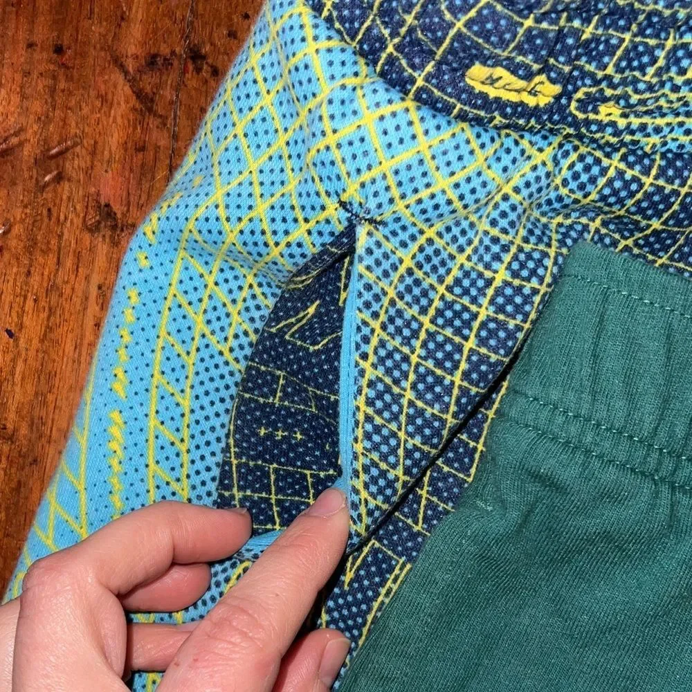 Nike Kids Blue and Yellow Graphic Shorts